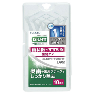 GUM 치간칫솔 L자형 사이즈SSS (10개입)