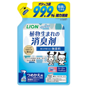 LION 슈슈토 식물 반려동물 탈취제 무향료 리필용 320ml