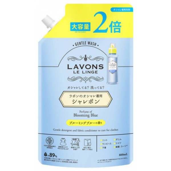 LAVONS 라봉 울샴푸 블루밍 블루 리필 800ml