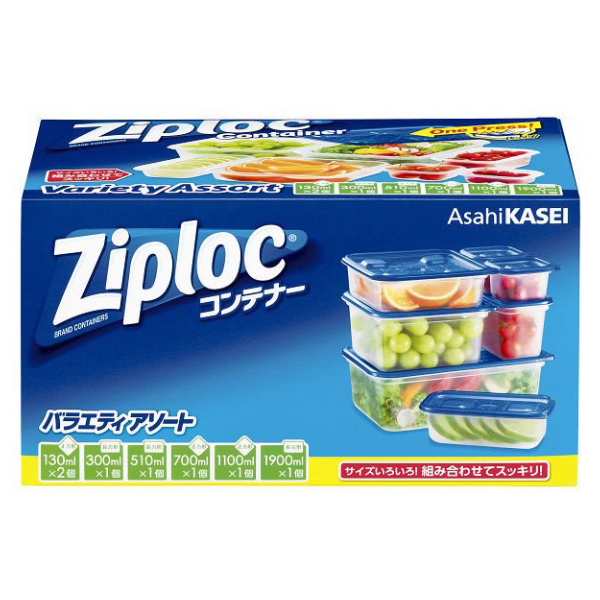 Ziploc 지퍼락 컨테이너 버라이어티 보존용기 7개입