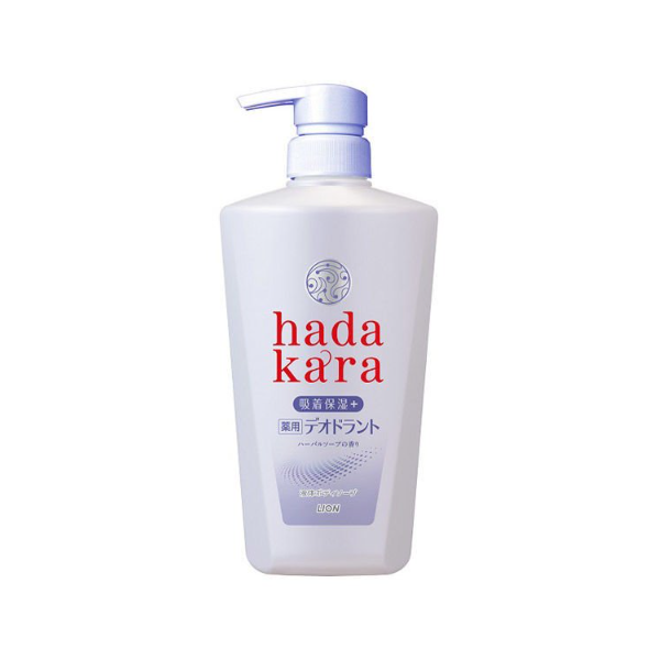 hadakara (하다카라) 약용 데오도란트 바디워시 허브 비누 향기 본체 500ml