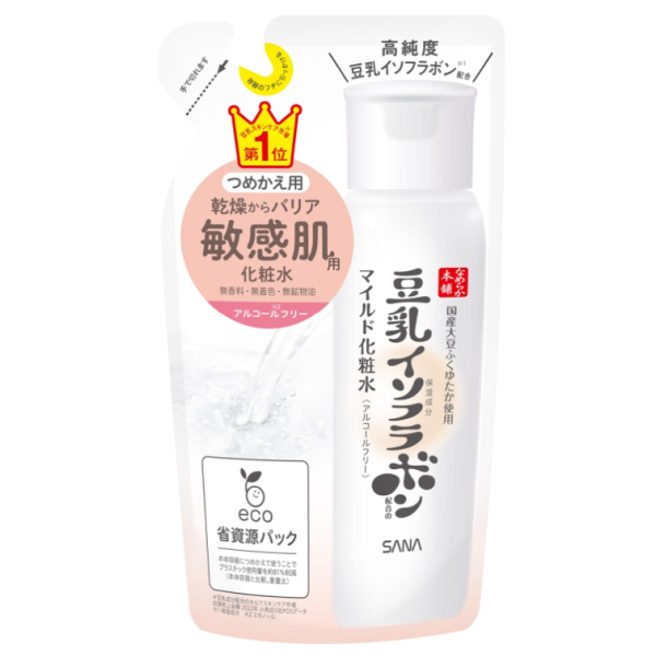 사나 보들보들 마일드 스킨 NC 무알콜 화장수 리필 180ml